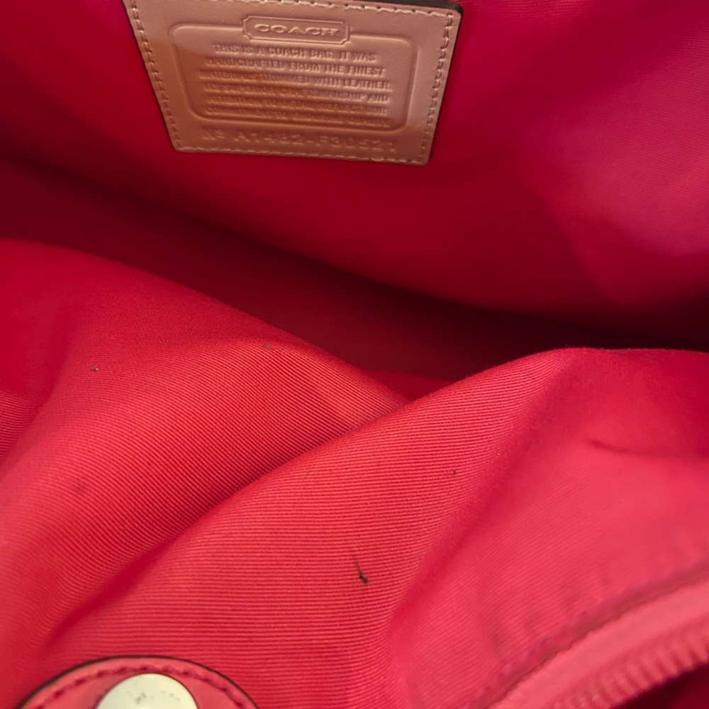 Coach Brown and Pink Women's Bag - Picture 7 of 10